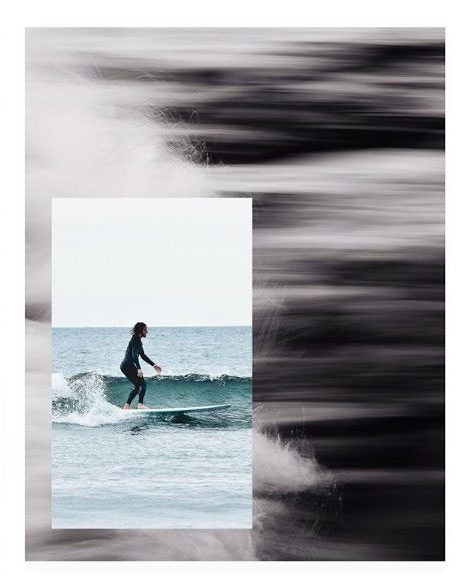 Instagram image of a surfer riding a wave