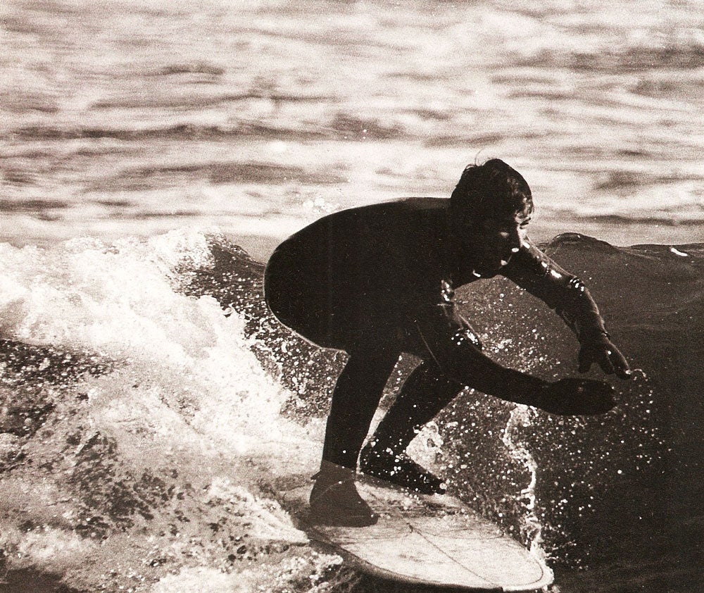 Photo of Peter Pan in 1969 surf competition
