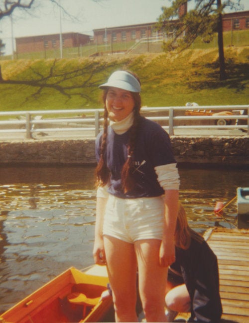 Susan Southard at the 1974 Davenport Regatta on Lake Quinsigamond in Worcester, Mass.