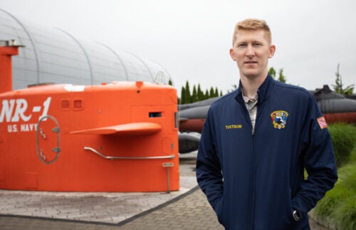 Nathan Tustison, a nuclear submarine officer pursuing his master’s in ocean engineering