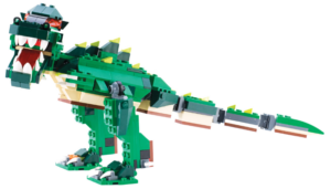 Dinosaur made out of Legos