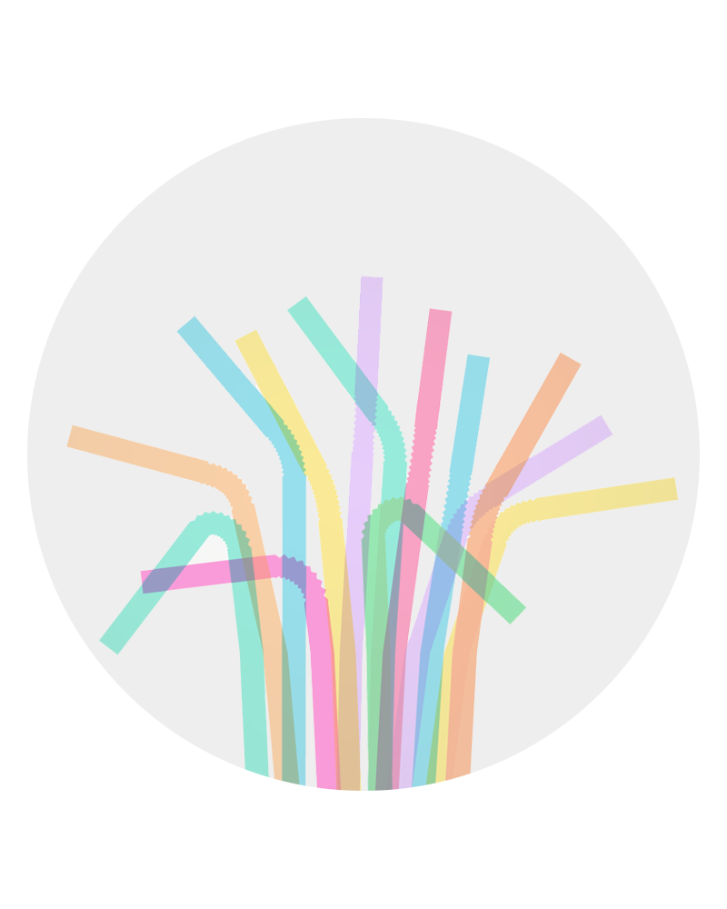 Colorful straws