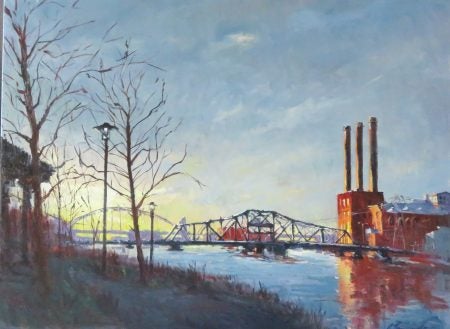 Anthony Tomaselli, “Stacks” [oil] 