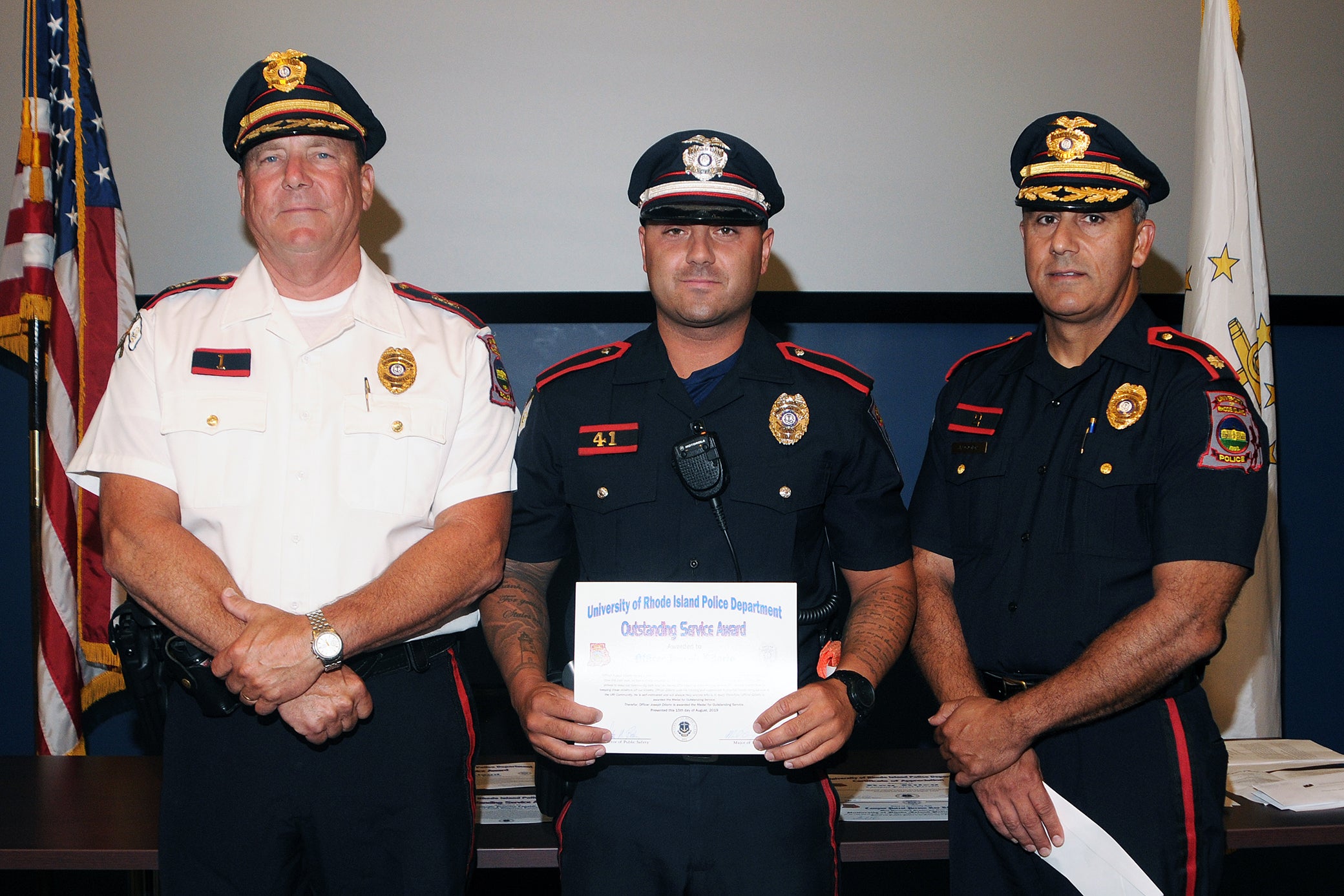 2019 Recipient of Medal for Outstanding Service Police Officer Michael DiIorio