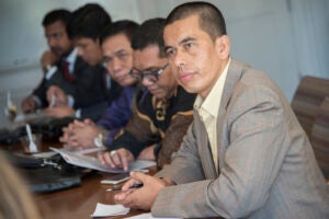 Indonesian officials, Bardan Sahidi