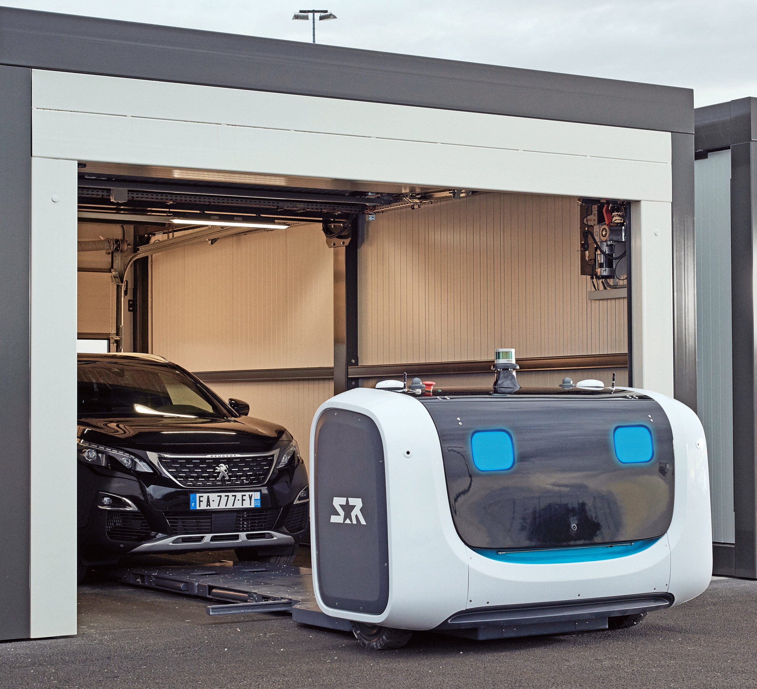 Stanley Robotics robot positions a car into a parking spot
