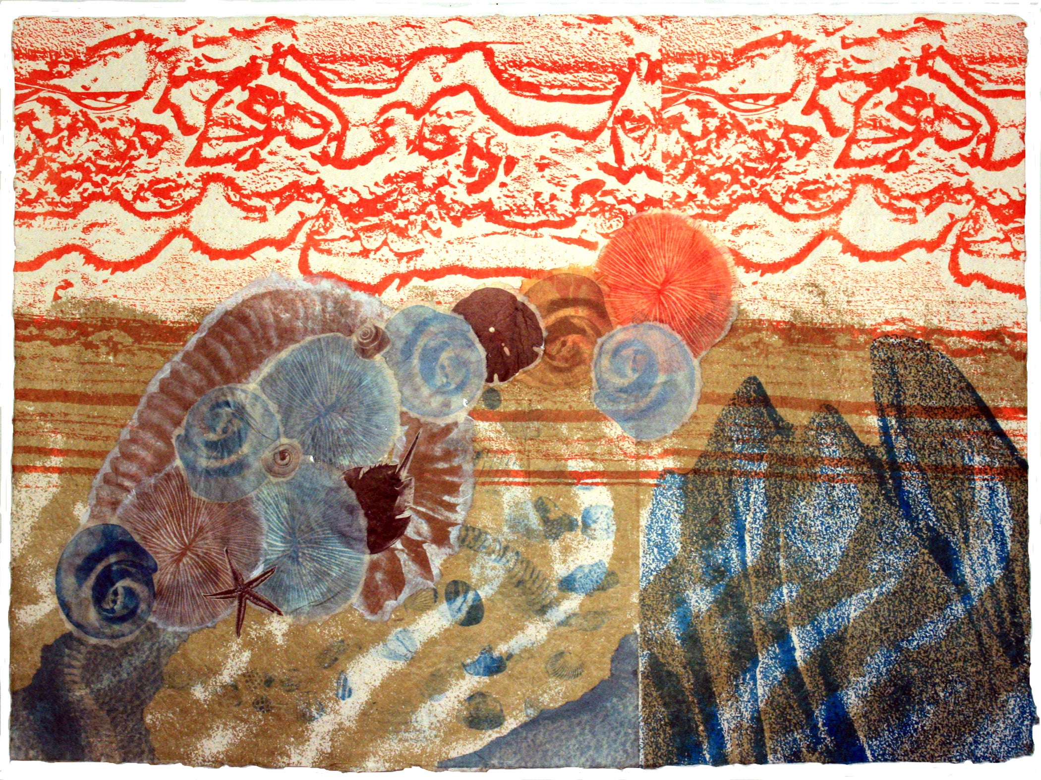 Barbara Pagh, “Tidal Zone 1” [mixed media]