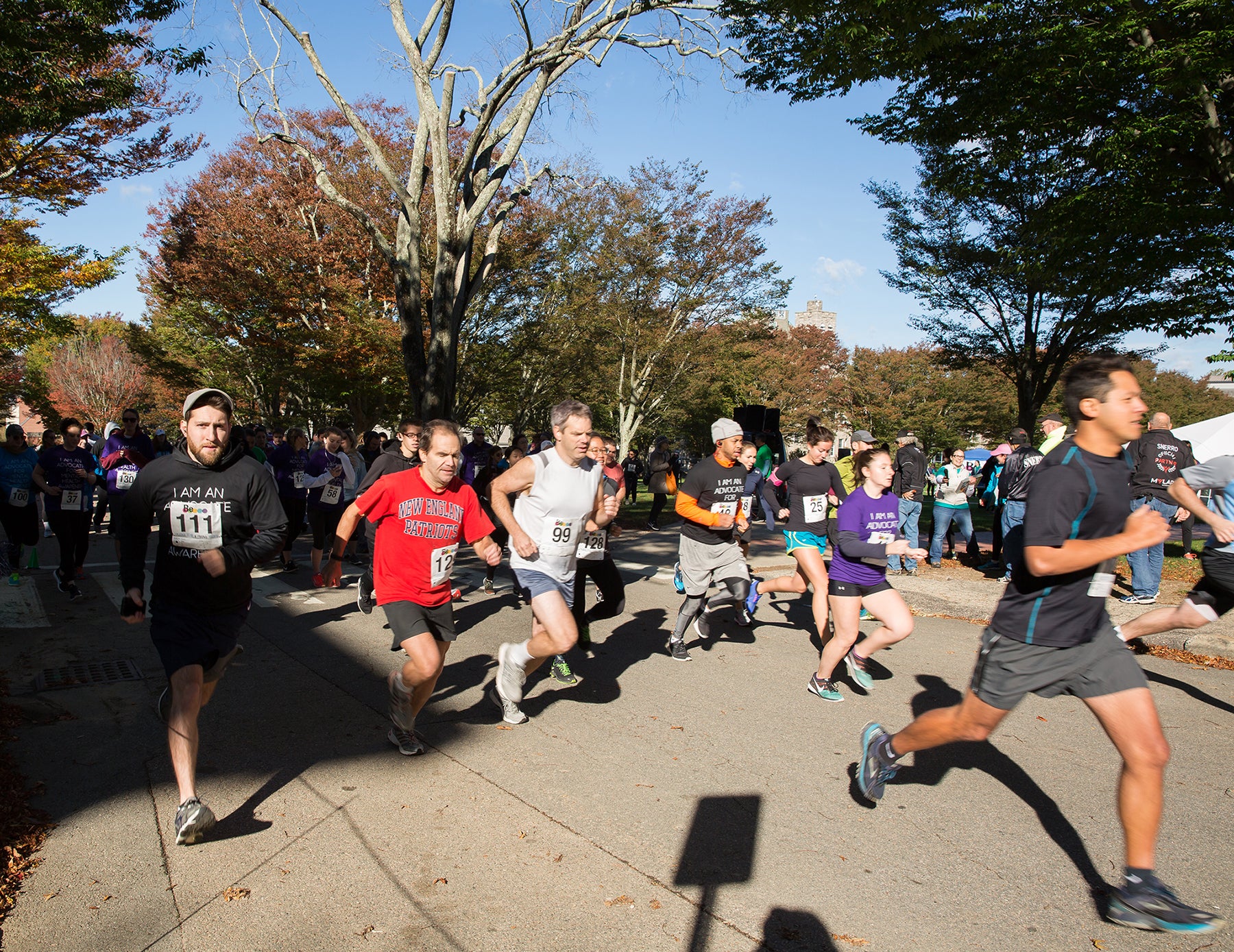 Runners bolt from the start