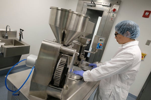 Student in clean room