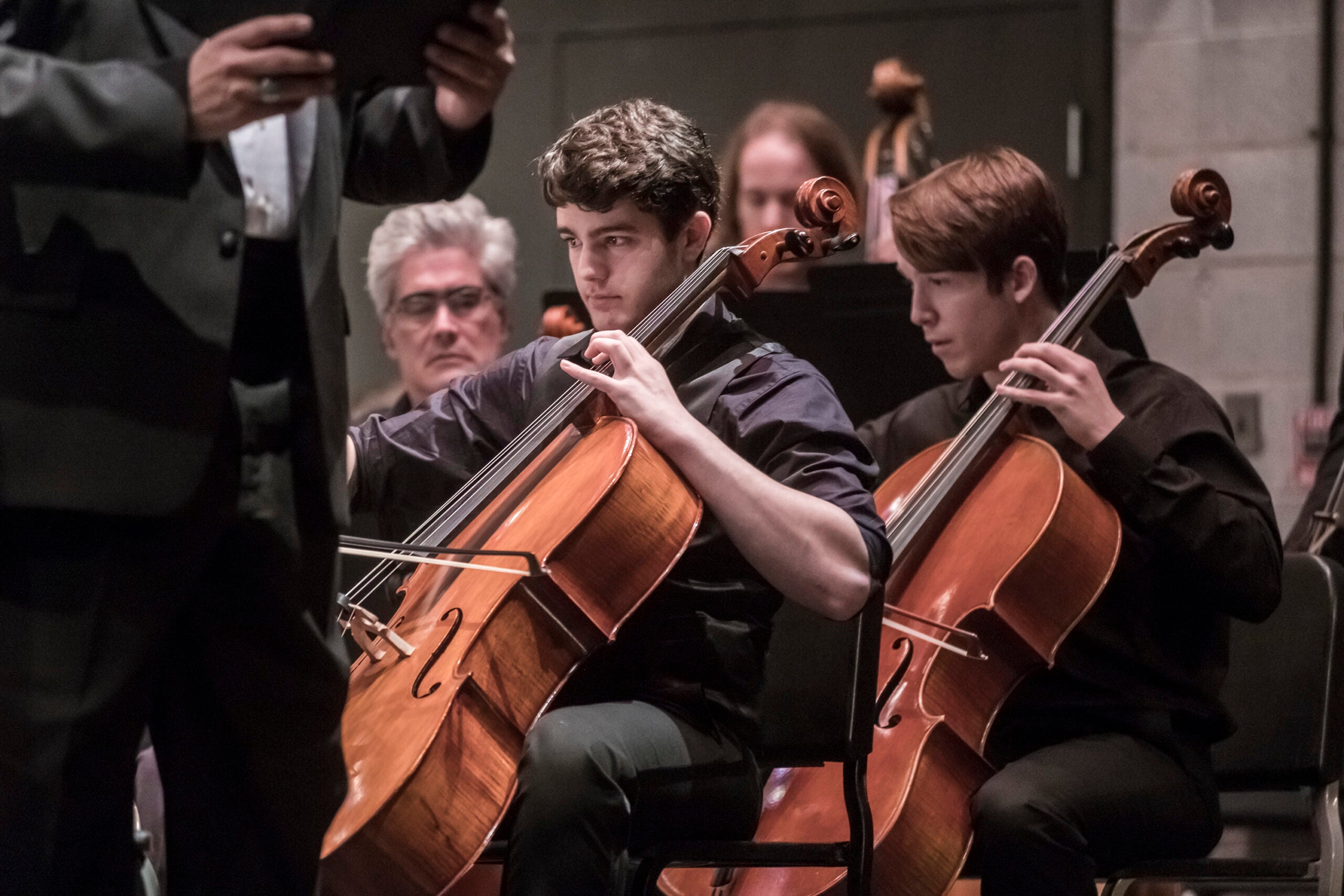 Symphony Orchestra cellists perform