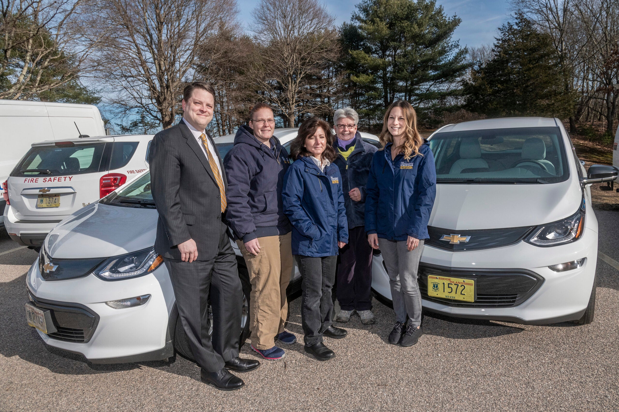 Members of the University’s Department of Public Safety/Environmental Health and Safety Office,