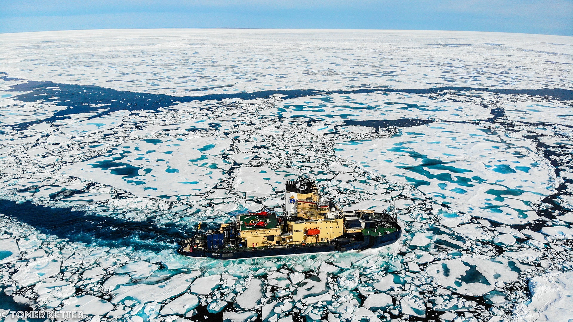 Swedish icebreaker Oden. Photo: Tomer Ketter