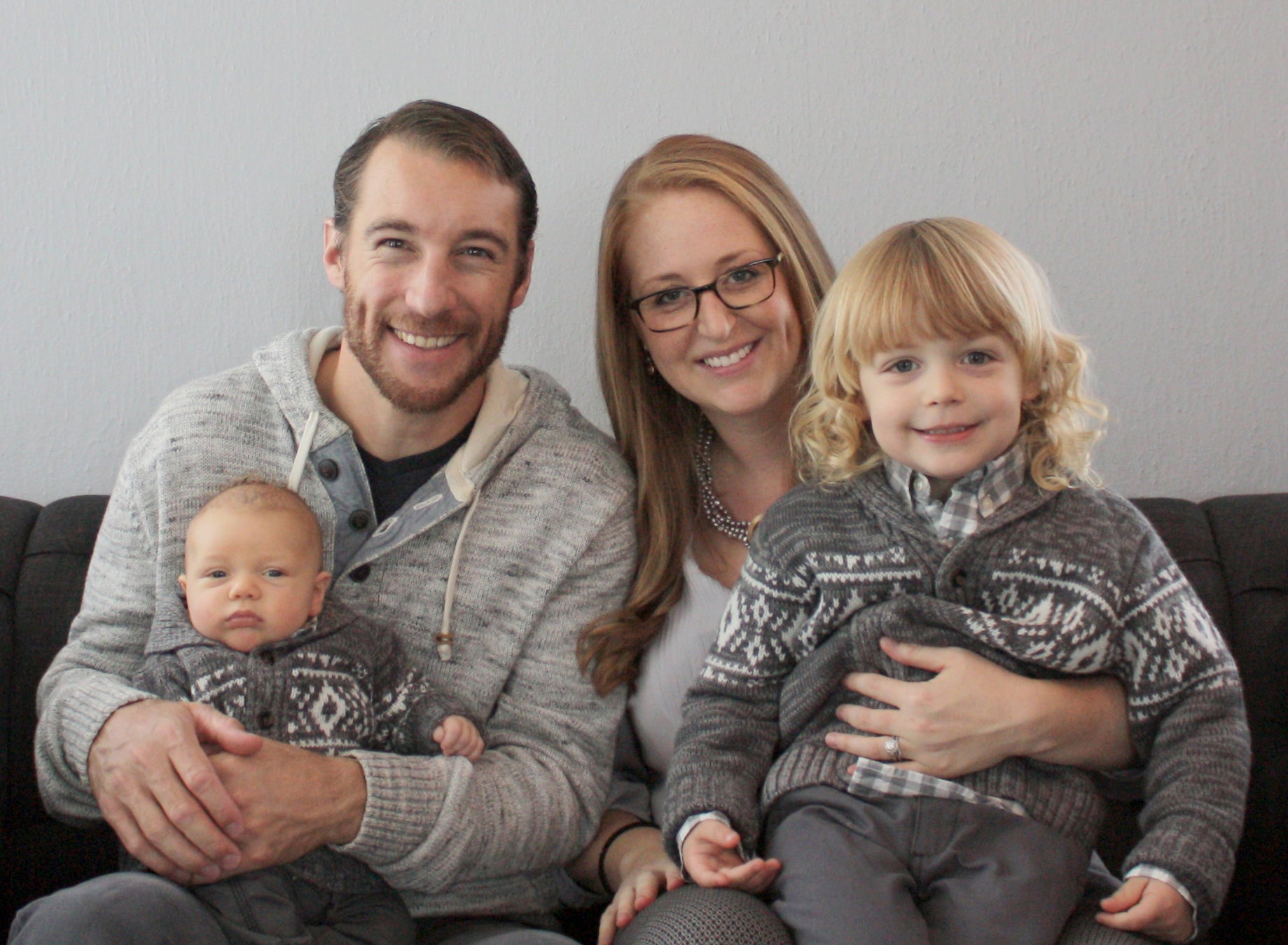 Narya Marcille and her husband, Tom Gruczka, and their children.