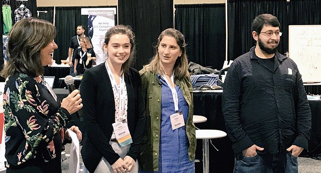 Students receive hackathon awards