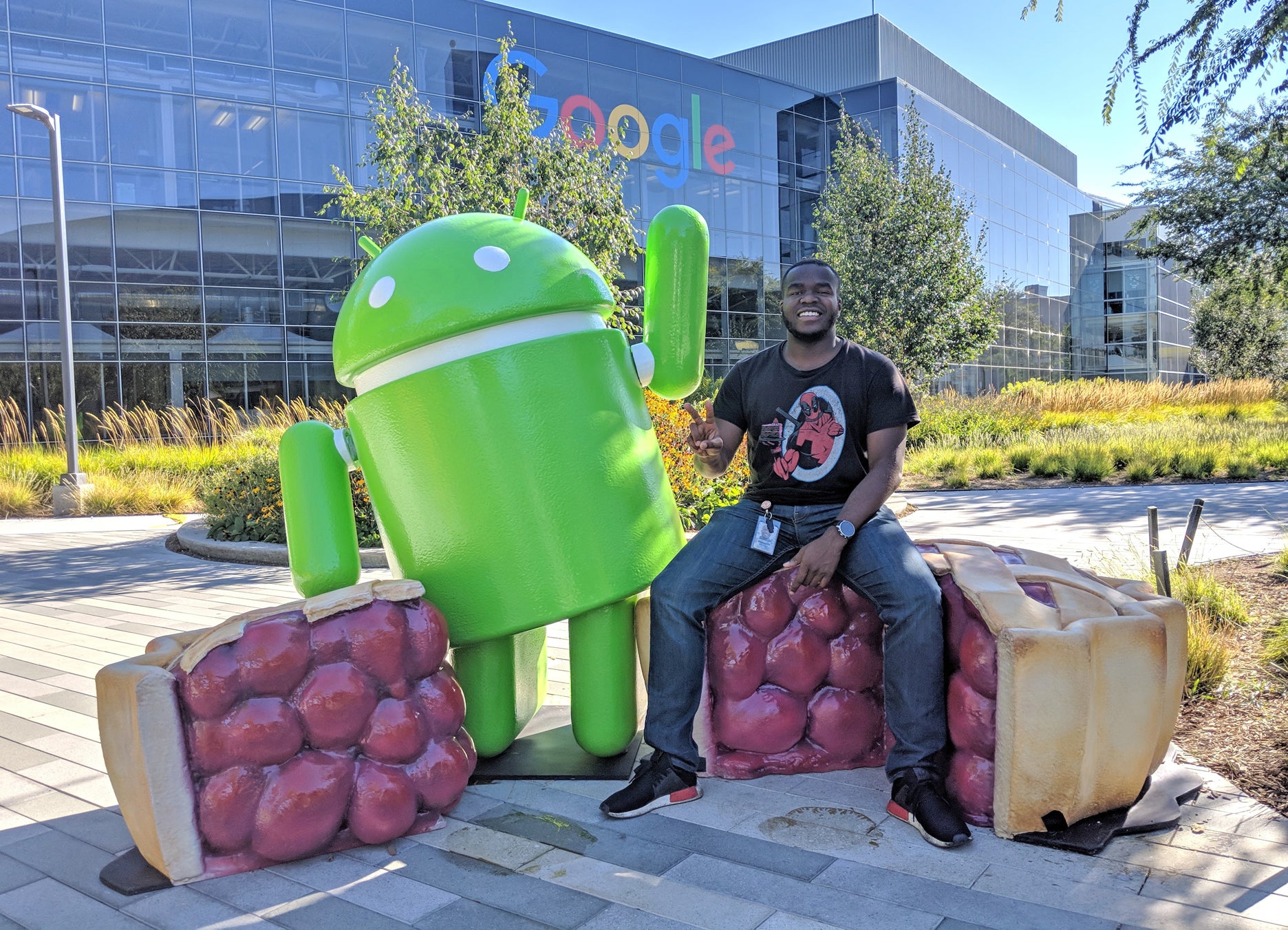 Kenny Sulaimon at the Google campus