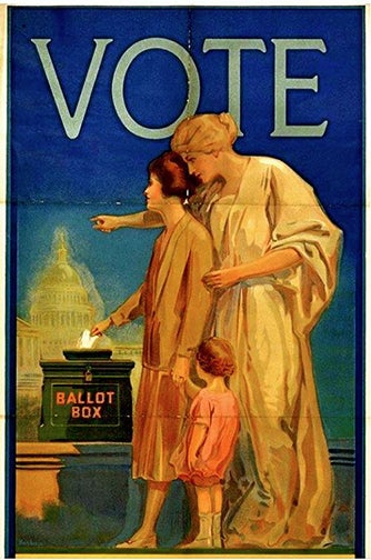 League of Women Voters poster 1909