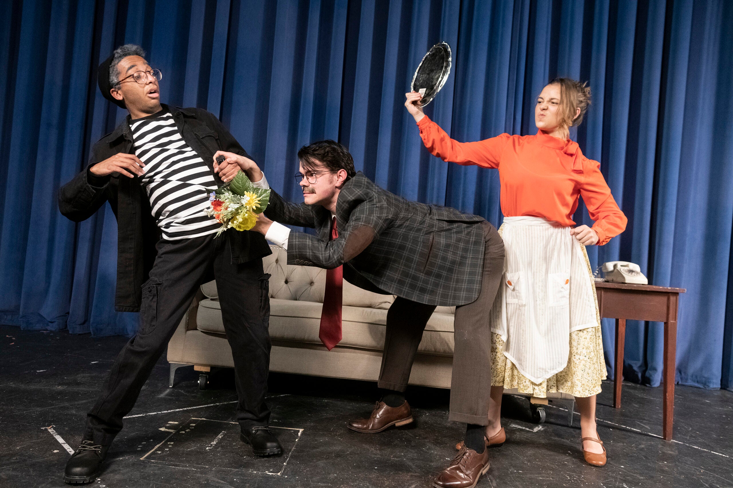 Omar Laguerre-Lewis, left, Brooks A. Shatraw and Katharine Templeton