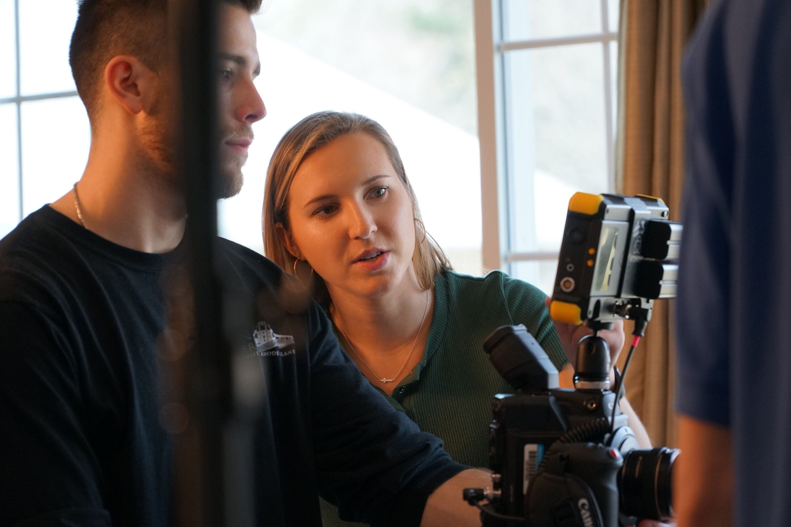 Justine Mirek and Sean Campbell