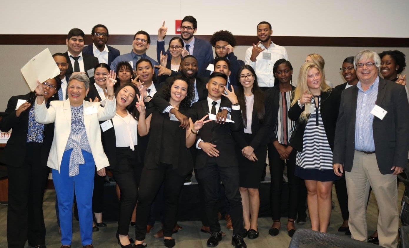 Members of the University of Rhode Island chapter of the National Association of Black Accountants