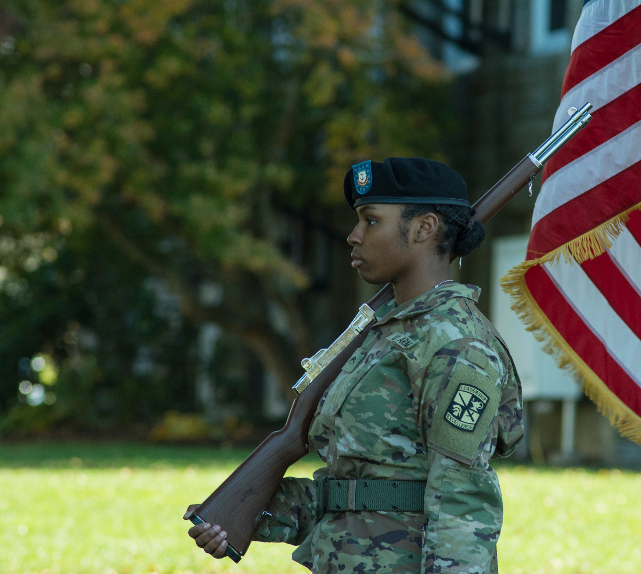 URI ROTC Color Guard (URI Photo/Nora Lewis)