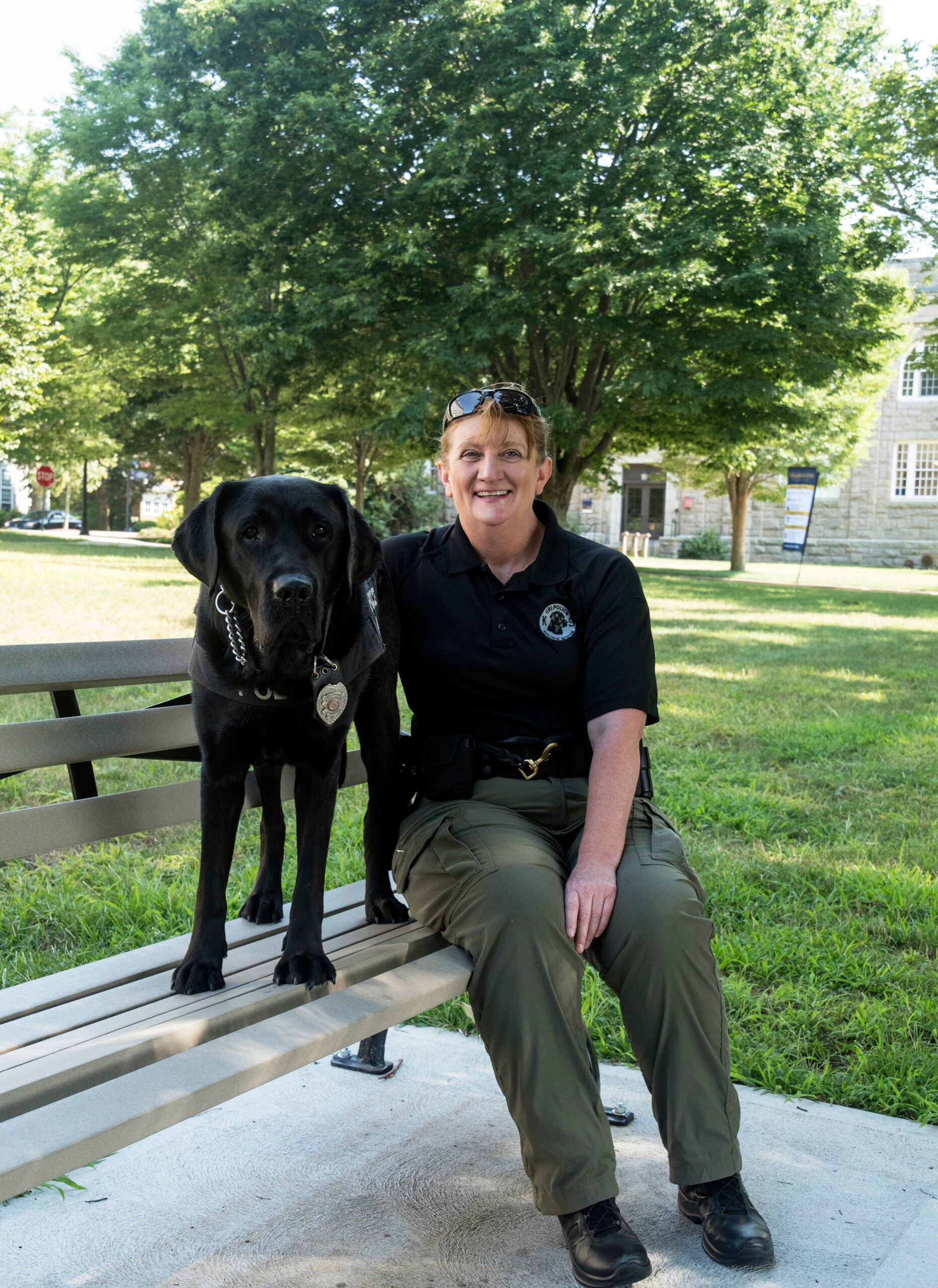 Police Sgt. Erica Vieira and Officer Figaro
