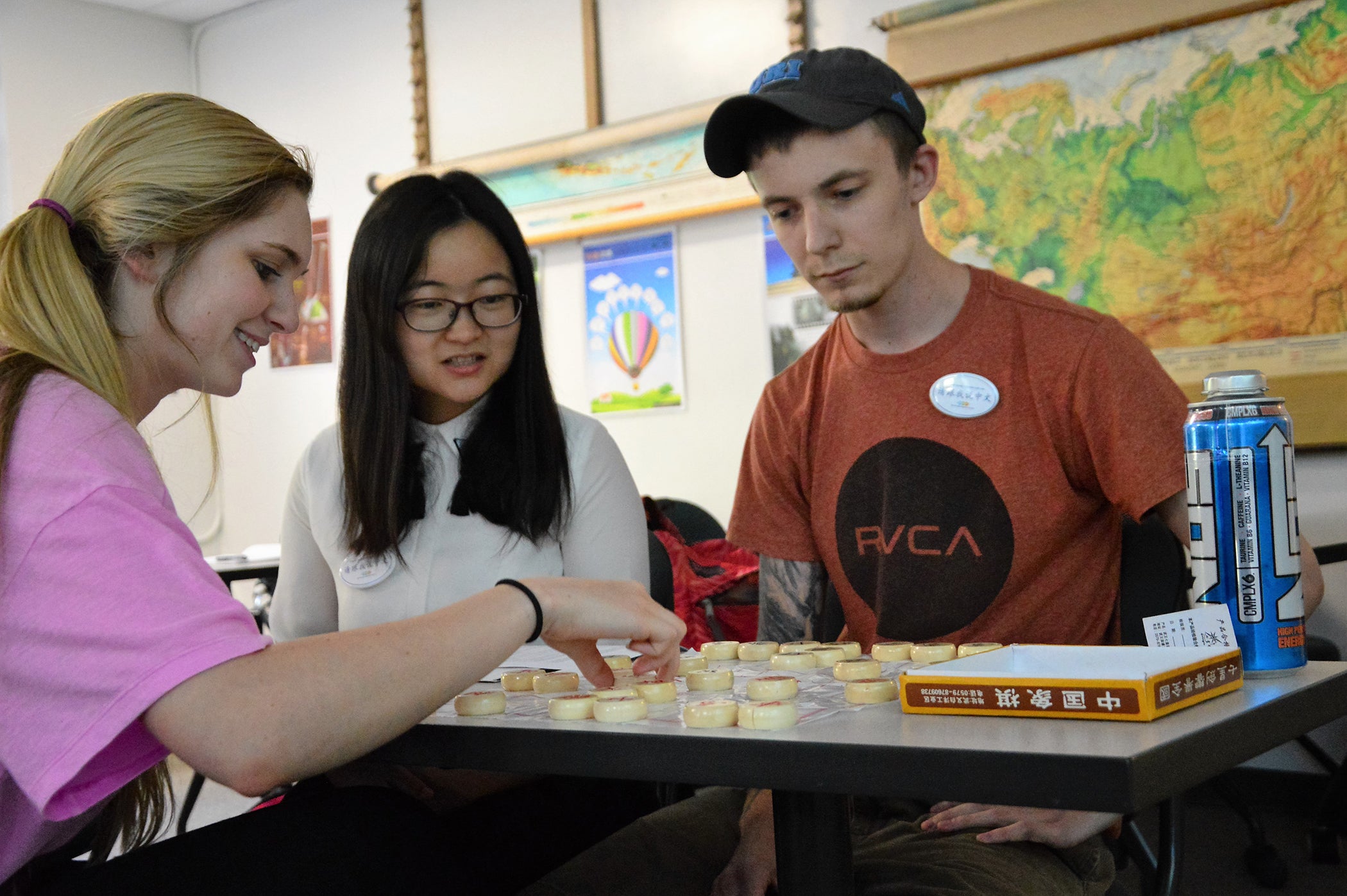 Students Play Chinese Chess