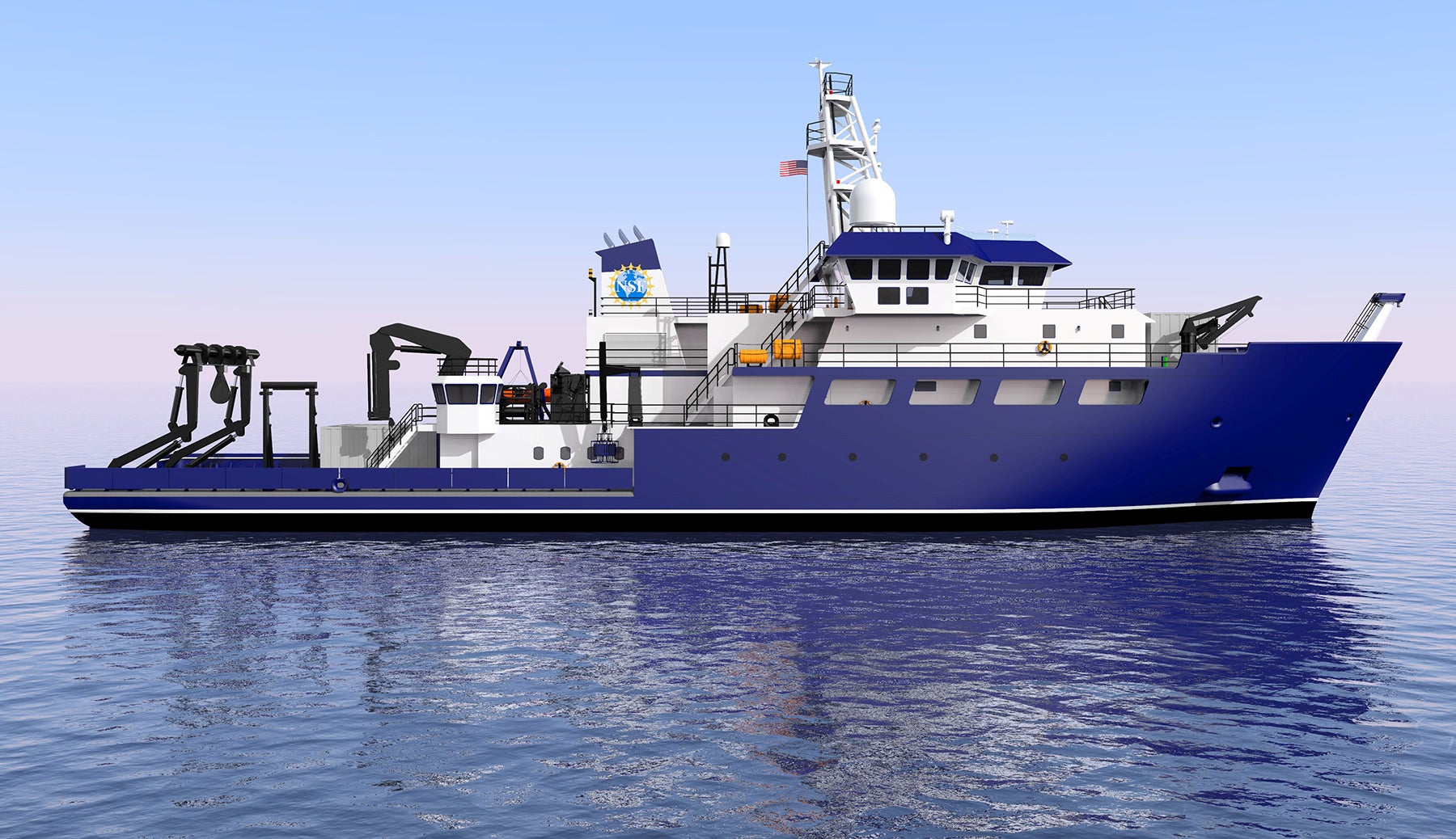 Artist’s rendering of the new Regional Class Research Vessel