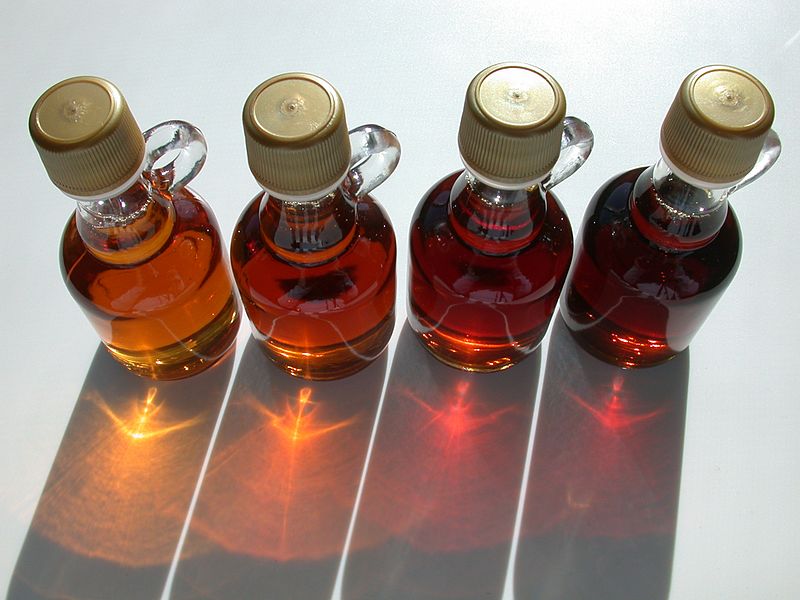 Syrup bottles
