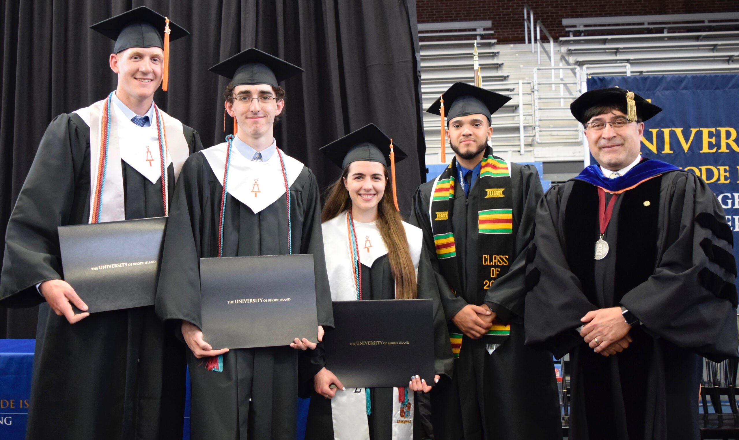 Wingman Engineering Students with their diplomas
