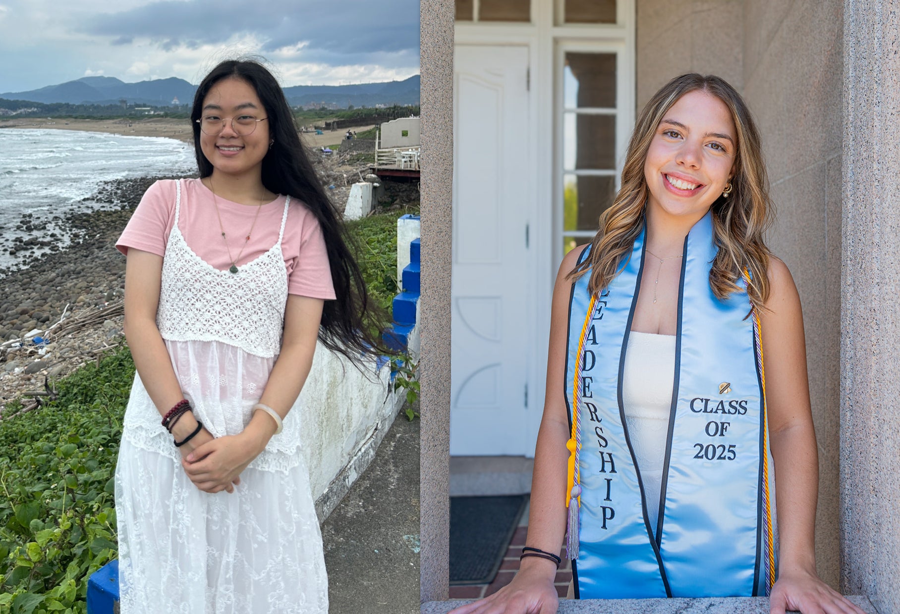 Jia Yao Chen, left, and Amanda Queiroz