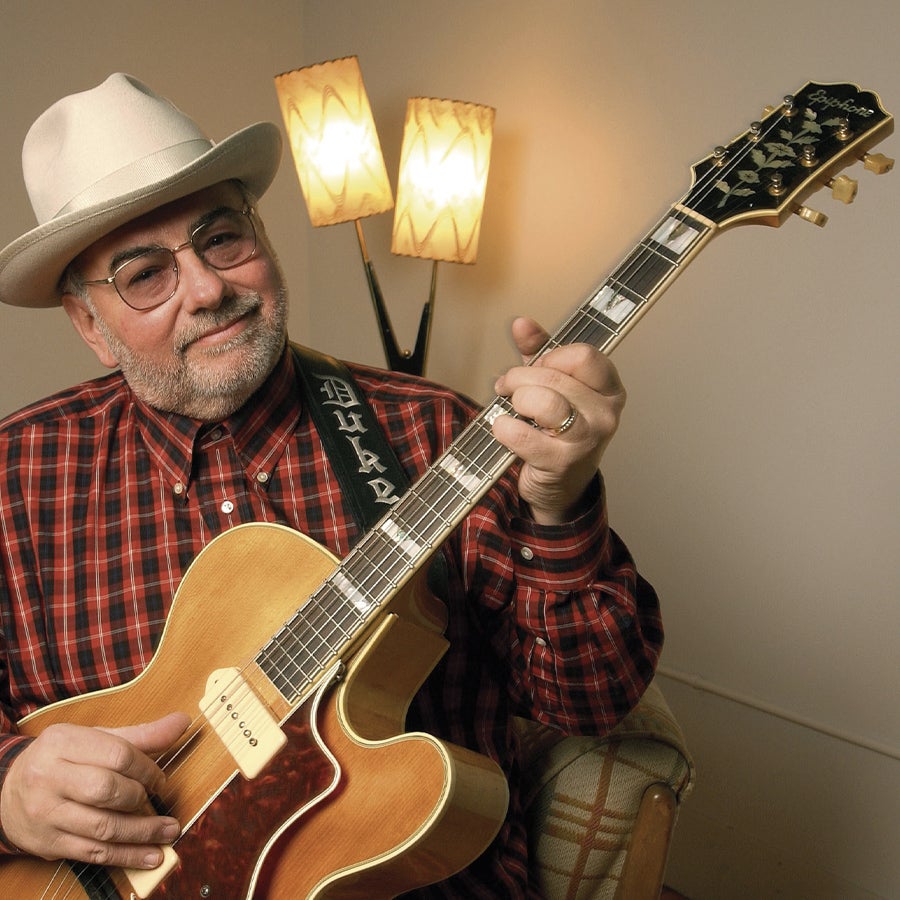 Blues guitarist Duke Robillard, who opens the 2026 URI Guitar and Mandolin Festival