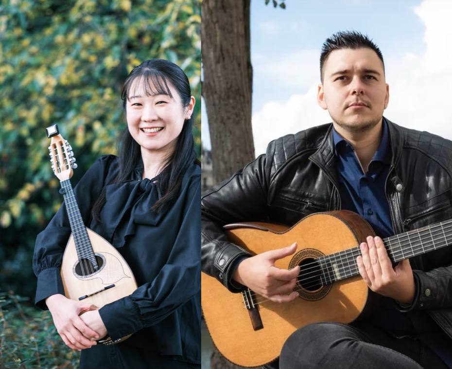 Japanese mandolinist Suzuna Takahashi and Greek guitarist Sotiris Athanasiou