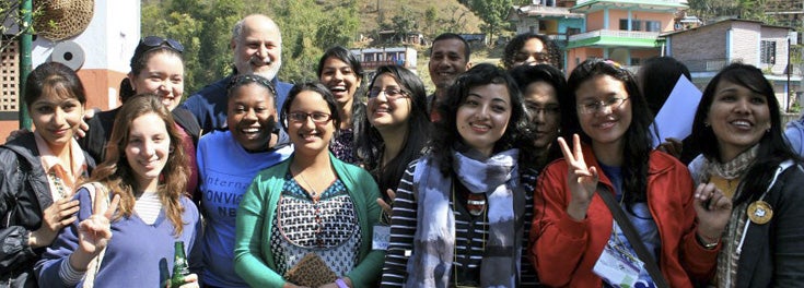Peaceful Exchange in Nepal URI students spending spring break in Nepal