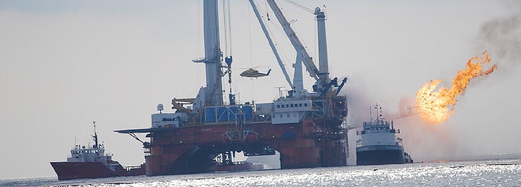 The question isn't when will the next oil spill happen. The question is how will we clean it up. Deep Horizon oil rig in the Gulf of Mexico