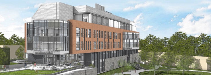 Architect's rendering of URI's new chemistry building