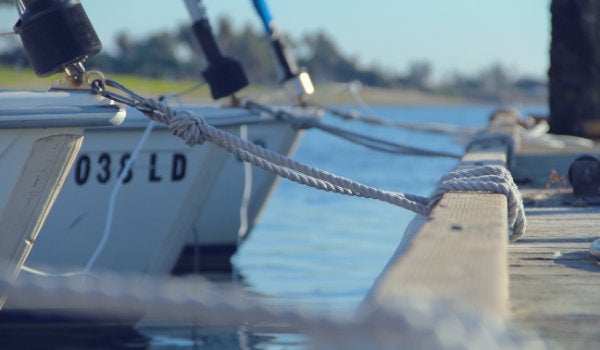 boats tied to the dock