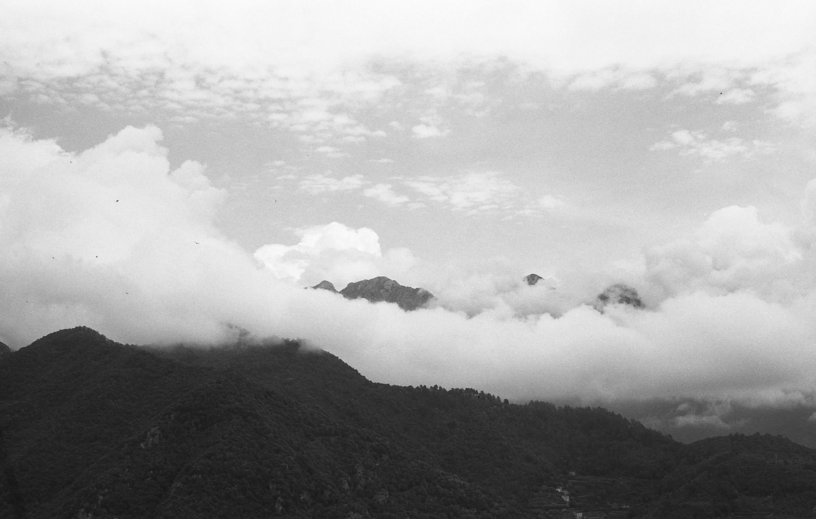 Clouds over the mountains