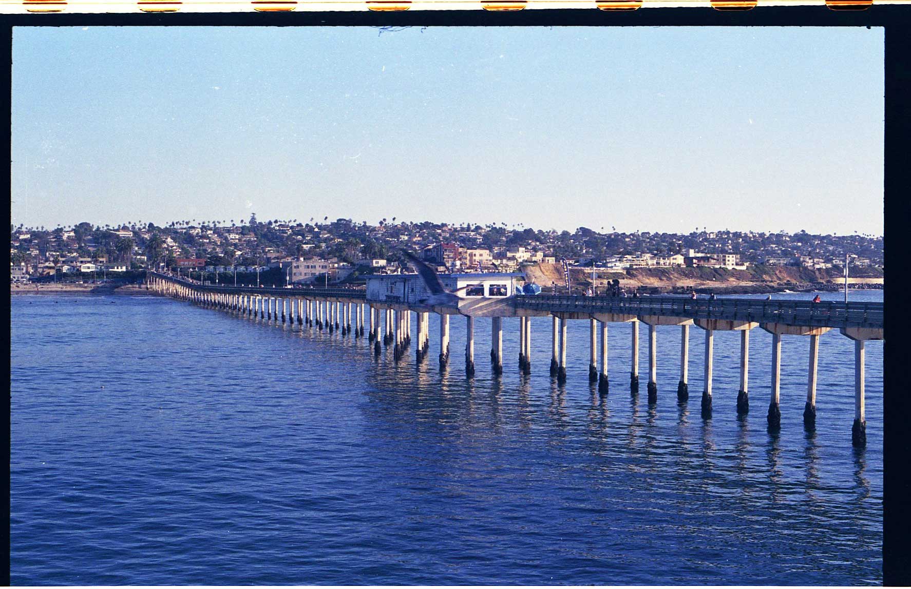 Pier stretching across the water