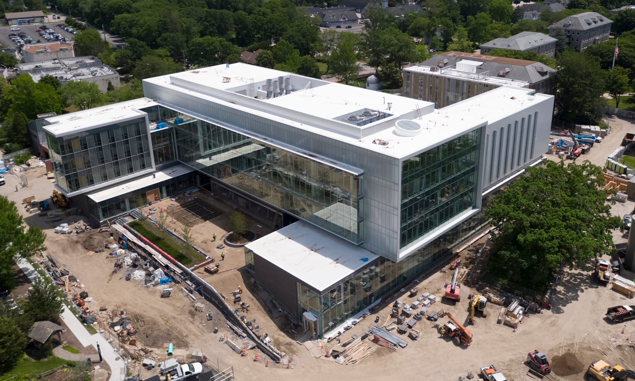 The Fascitelli Center for Advanced Engineering under construction in summer 2019