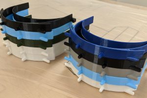 3D printed face shield bands