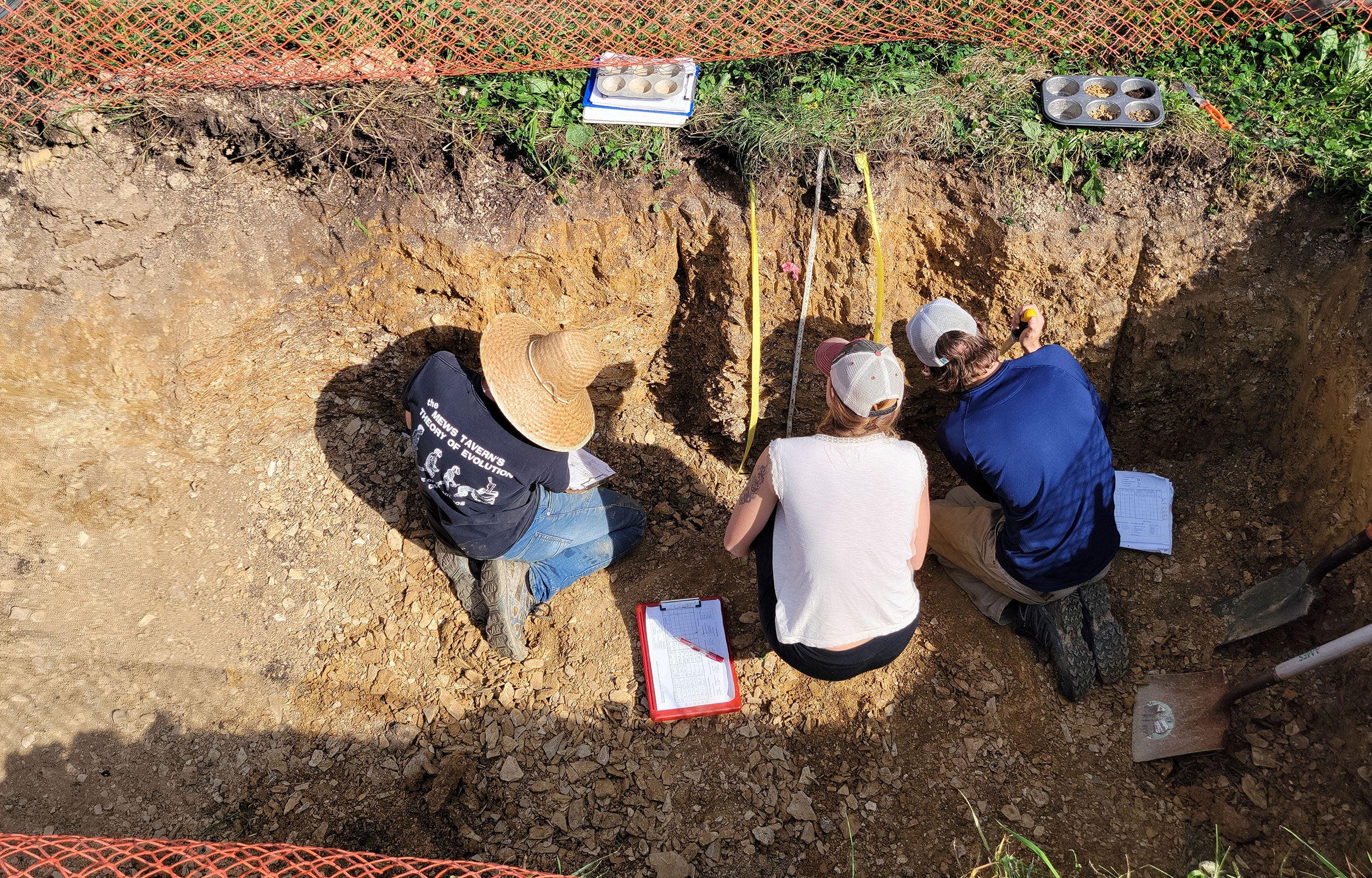 URI students at soil judging competition