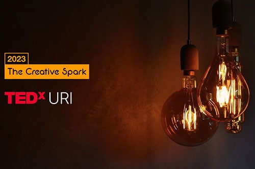 TEDxURI 2023 The Creative Spark logo