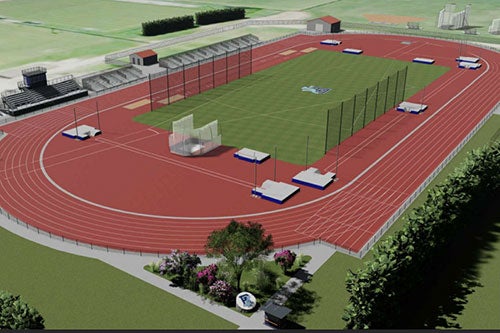 rendering of URI track and field complex