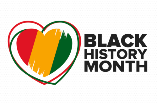 Black History Month heart logo