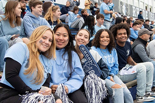 URI football fans in the stands