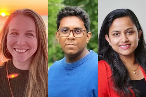Graduate student winners of the 3-minute-thesis competition