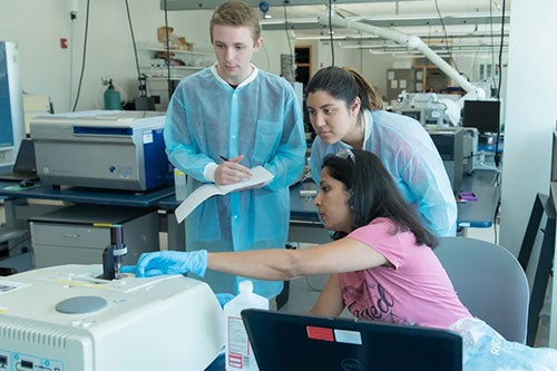 Students in the RI-INBRE Workforce Development Training program work