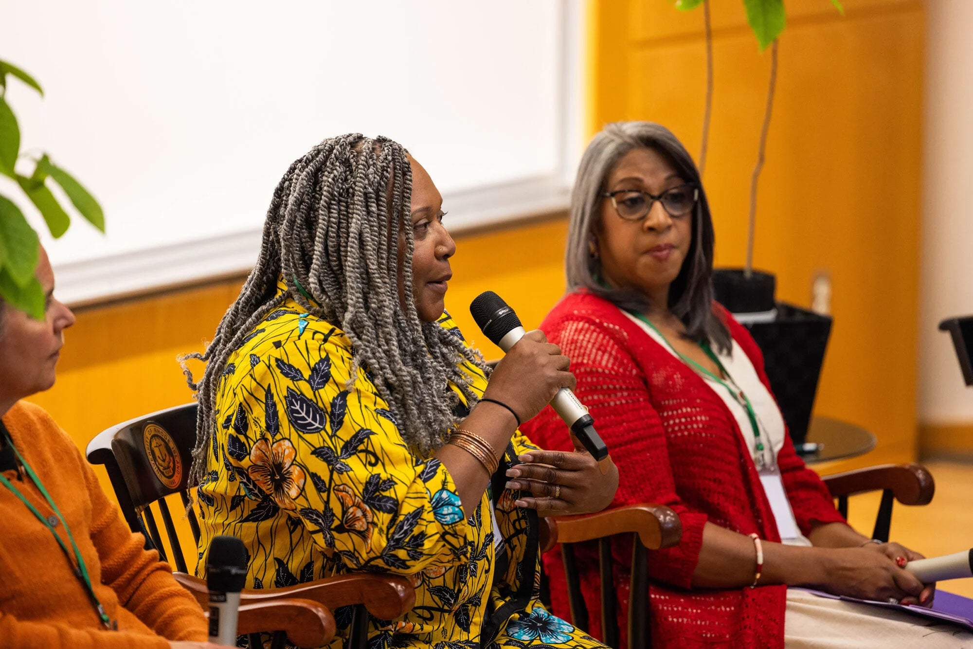 Tarshire Battle, Roots2Empower, and Heather Angel, Narragansett Indian Tribe, presenters at Regenerative Agriculature Conference