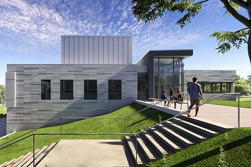 rendering of URI Ocean Robotics Lab on the Narragansett Bay Campus