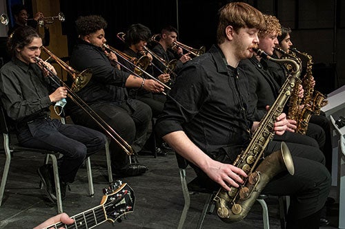 URI Big Band musicians